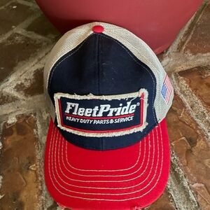 FleetPride distressed mesh SnapBack